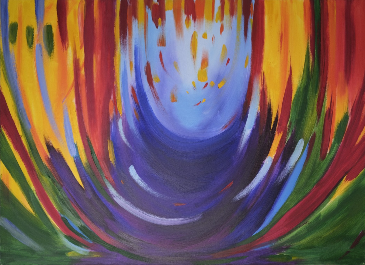 Przebudzenie, 2020, olej na płótnie, 73 × 100 cm